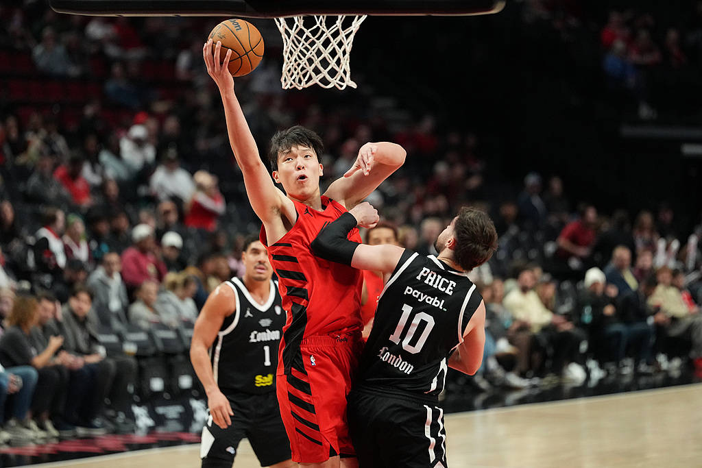 季前赛-杨瀚森13+4+4莫兰特5分 开拓者胜伦敦雄狮